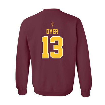 Arizona State - NCAA Football : Cameron Dyer - Big12 Championship Crewneck Sweatshirt-1