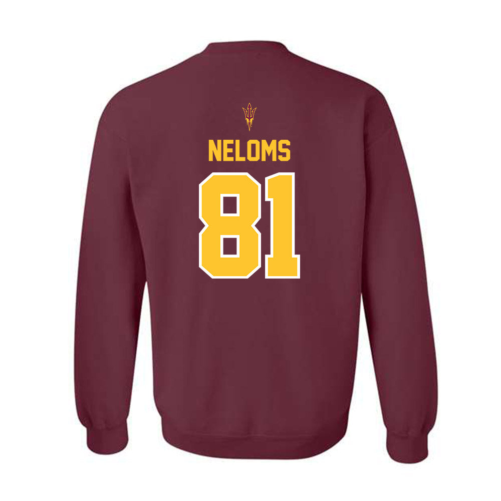 Arizona State - NCAA Football : Uriah Neloms - Big12 Championship Crewneck Sweatshirt-1