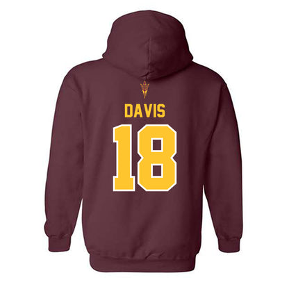 Arizona State - NCAA Football : Ramere Davis - Big12 Championship Hooded Sweatshirt-1