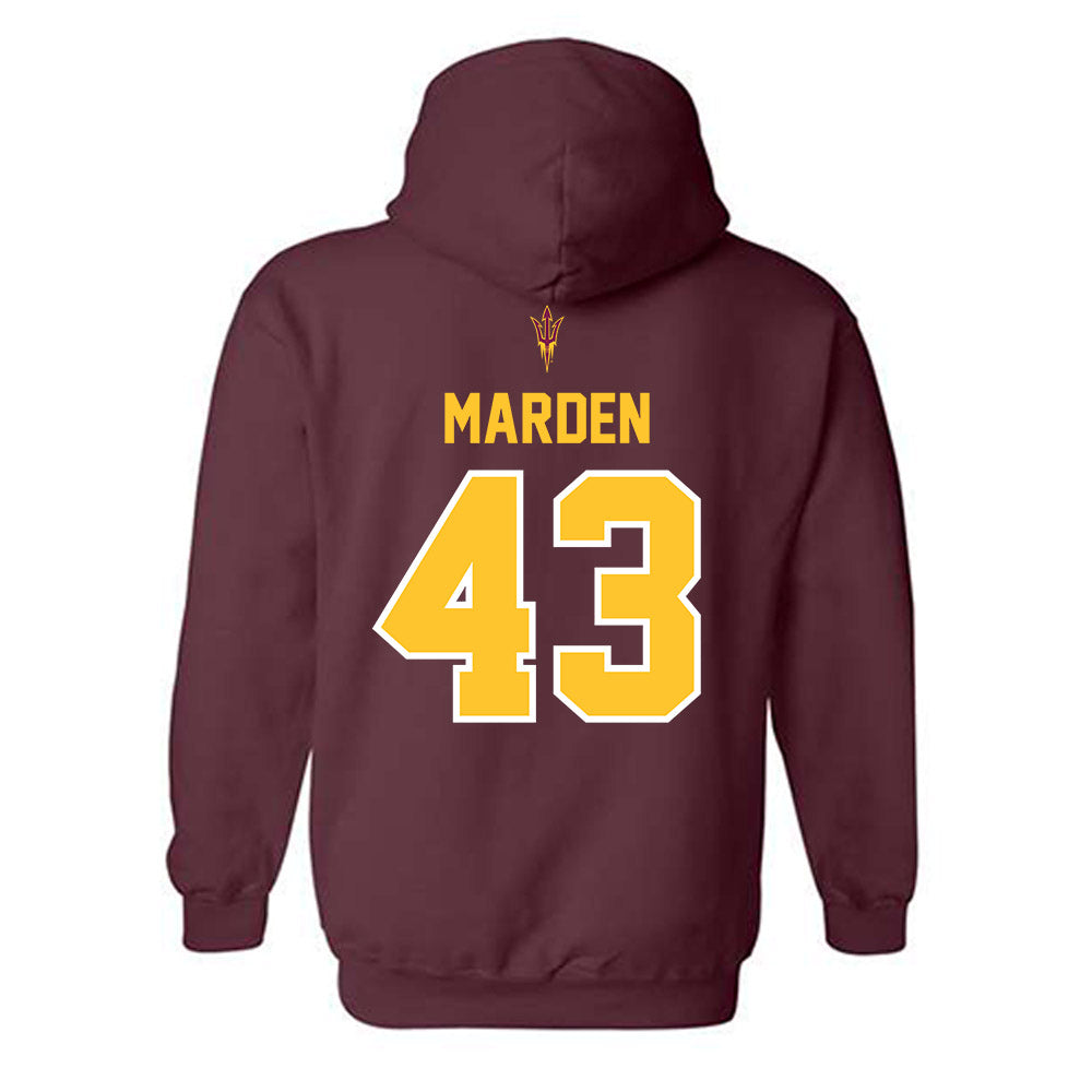 Arizona State - NCAA Football : Mason Marden - Big12 Championship Hooded Sweatshirt-1