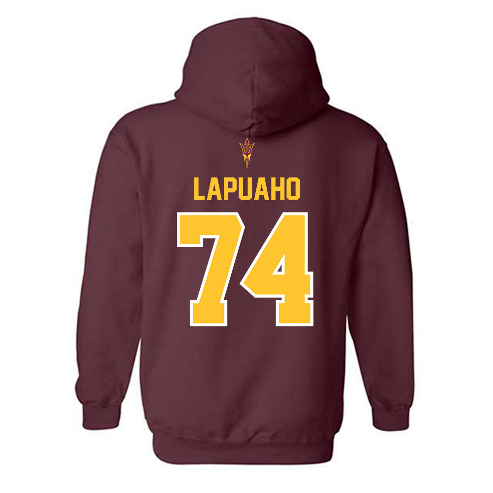Arizona State - NCAA Football : Siosaia Lapuaho - Big12 Championship Hooded Sweatshirt-1