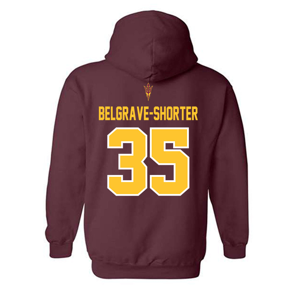 Arizona State - NCAA Football : Antoine Belgrave-Shorter - Big12 Championship Hooded Sweatshirt-1