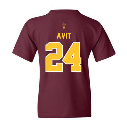 Arizona State - NCAA Football : David Avit - Big12 Championship Youth T-Shirt-1