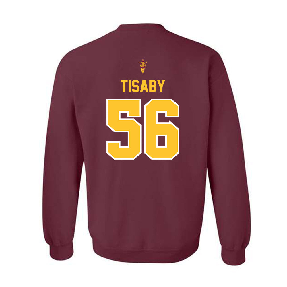 Arizona State - NCAA Football : Cortavious Tisaby - Big12 Championship Crewneck Sweatshirt-1