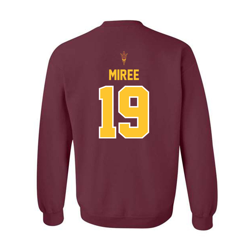 Arizona State - NCAA Football : Landen Miree - Big12 Championship Crewneck Sweatshirt-1