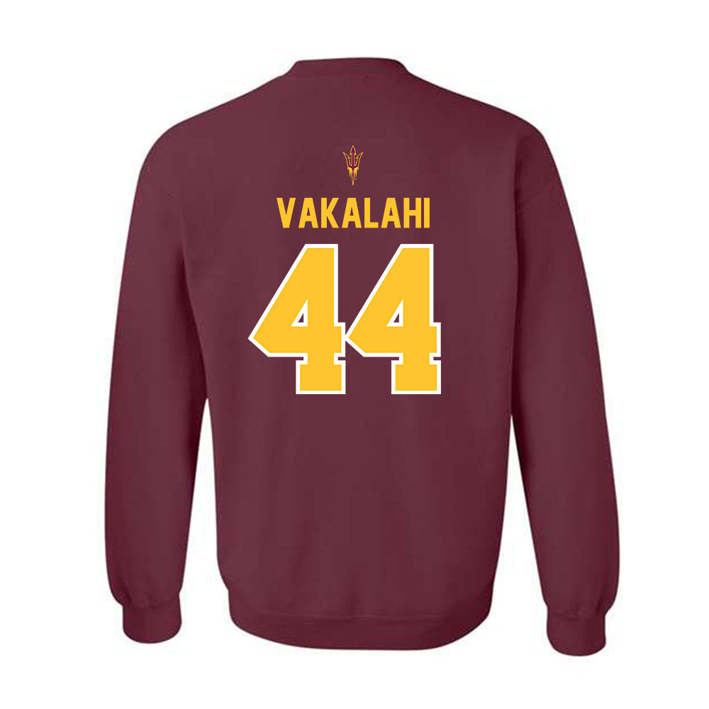 Arizona State - NCAA Football : Kirtland Vakalahi - Big12 Championship Crewneck Sweatshirt-1