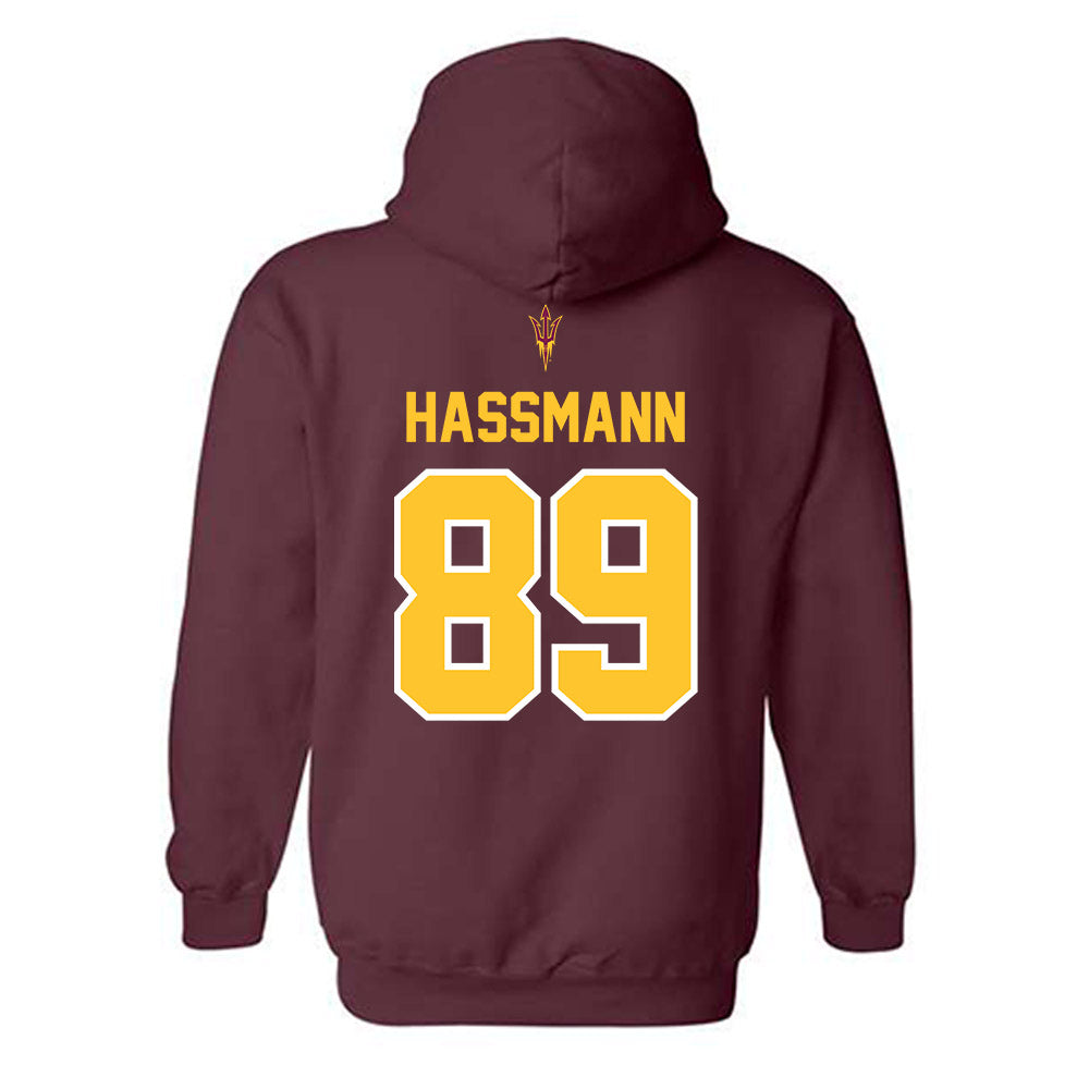 Arizona State - NCAA Football : Harry Hassmann - Big12 Championship Hooded Sweatshirt-1