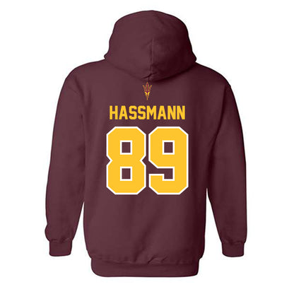 Arizona State - NCAA Football : Harry Hassmann - Big12 Championship Hooded Sweatshirt-1