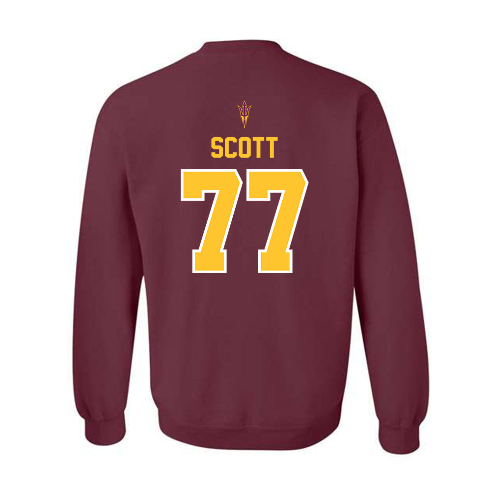 Arizona State - NCAA Football : Kyle Scott - Big12 Championship Crewneck Sweatshirt-1