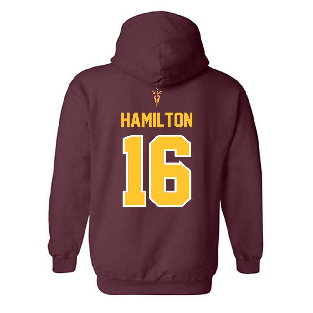 Arizona State - NCAA Football : Jaren Hamilton - Big12 Championship Hooded Sweatshirt-1