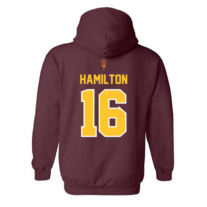 Arizona State - NCAA Football : Jaren Hamilton - Big12 Championship Hooded Sweatshirt-1