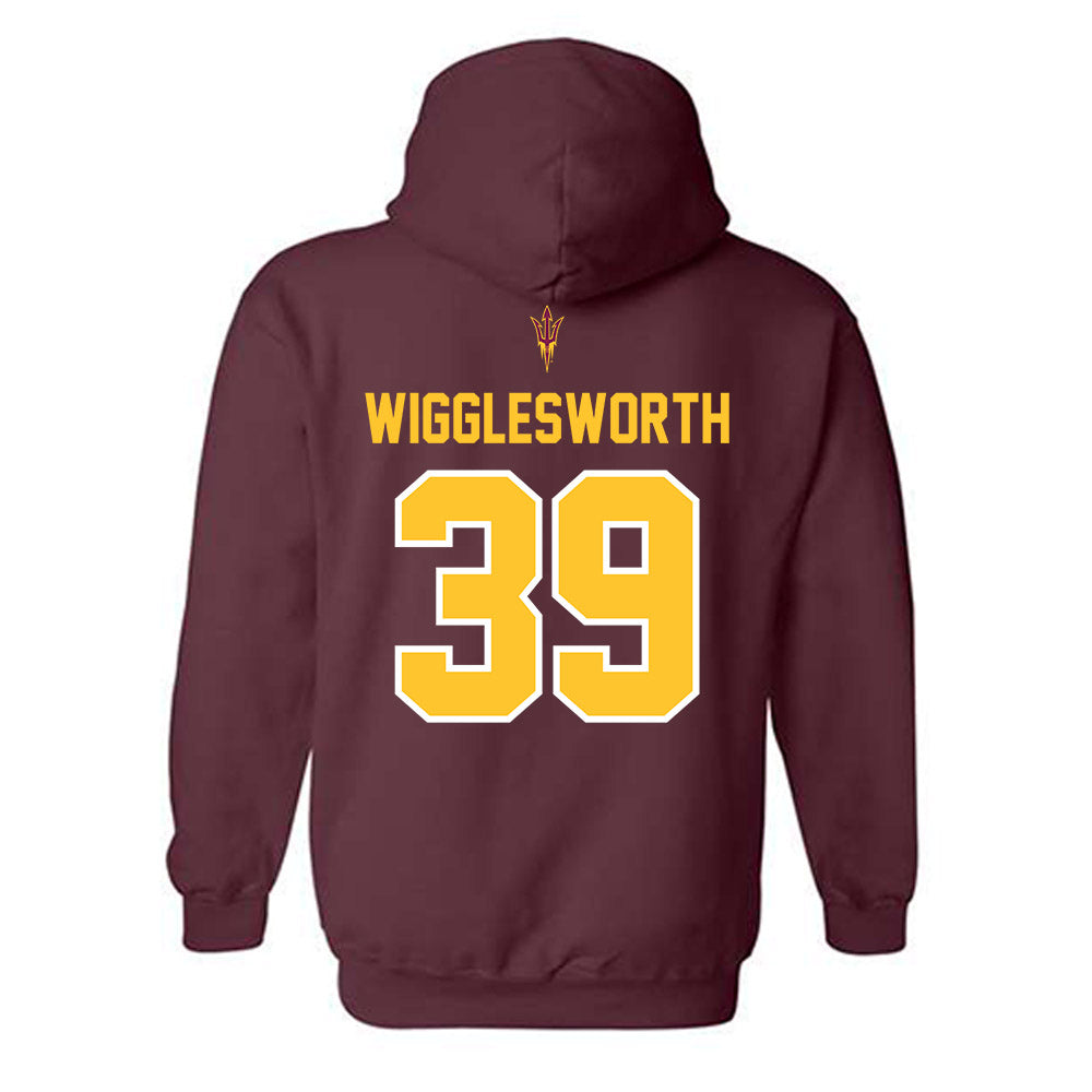 Arizona State - NCAA Football : Tyler Wigglesworth - Big12 Championship Hooded Sweatshirt-1