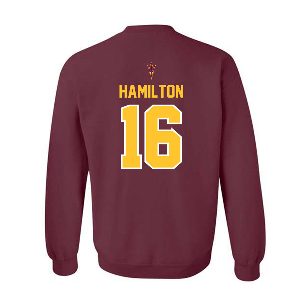 Arizona State - NCAA Football : Jaren Hamilton - Big12 Championship Crewneck Sweatshirt-1