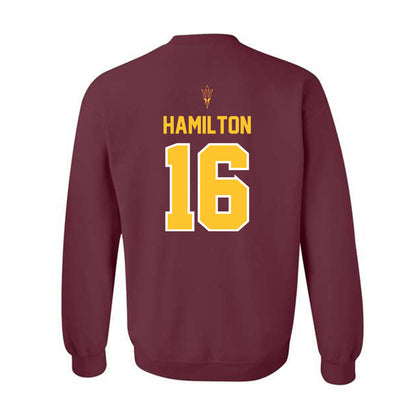 Arizona State - NCAA Football : Jaren Hamilton - Big12 Championship Crewneck Sweatshirt-1