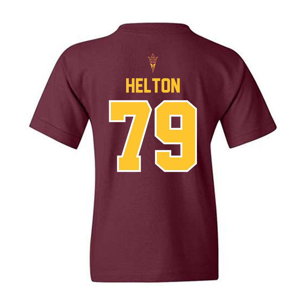 Arizona State - NCAA Football : Brent Helton - Big12 Championship Youth T-Shirt-1