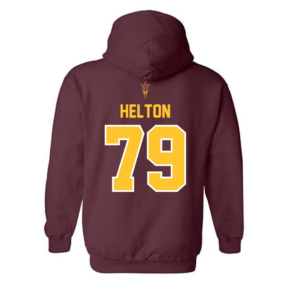 Arizona State - NCAA Football : Brent Helton - Big12 Championship Hooded Sweatshirt-1