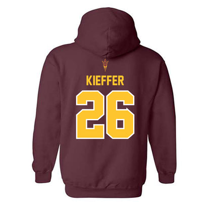Arizona State - NCAA Football : Carston Kieffer - Big12 Championship Hooded Sweatshirt-1