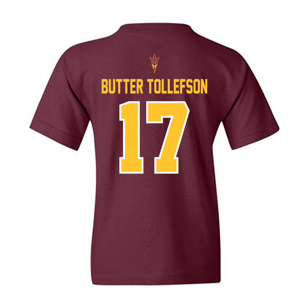 Arizona State - NCAA Football : Michael "Butter" Tollefson - Big12 Championship Youth T-Shirt-1