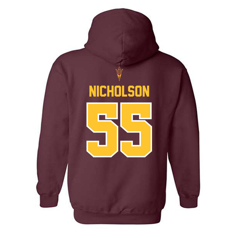 Arizona State - NCAA Football : Niniva Nicholson - Big12 Championship Hooded Sweatshirt-1