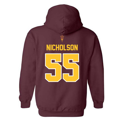 Arizona State - NCAA Football : Niniva Nicholson - Big12 Championship Hooded Sweatshirt-1