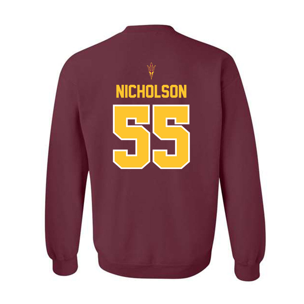 Arizona State - NCAA Football : Niniva Nicholson - Big12 Championship Crewneck Sweatshirt-1