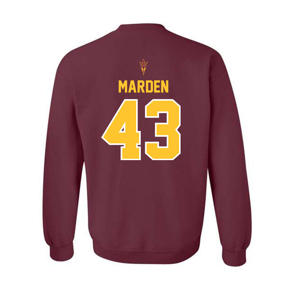Arizona State - NCAA Football : Mason Marden - Big12 Championship Crewneck Sweatshirt-1
