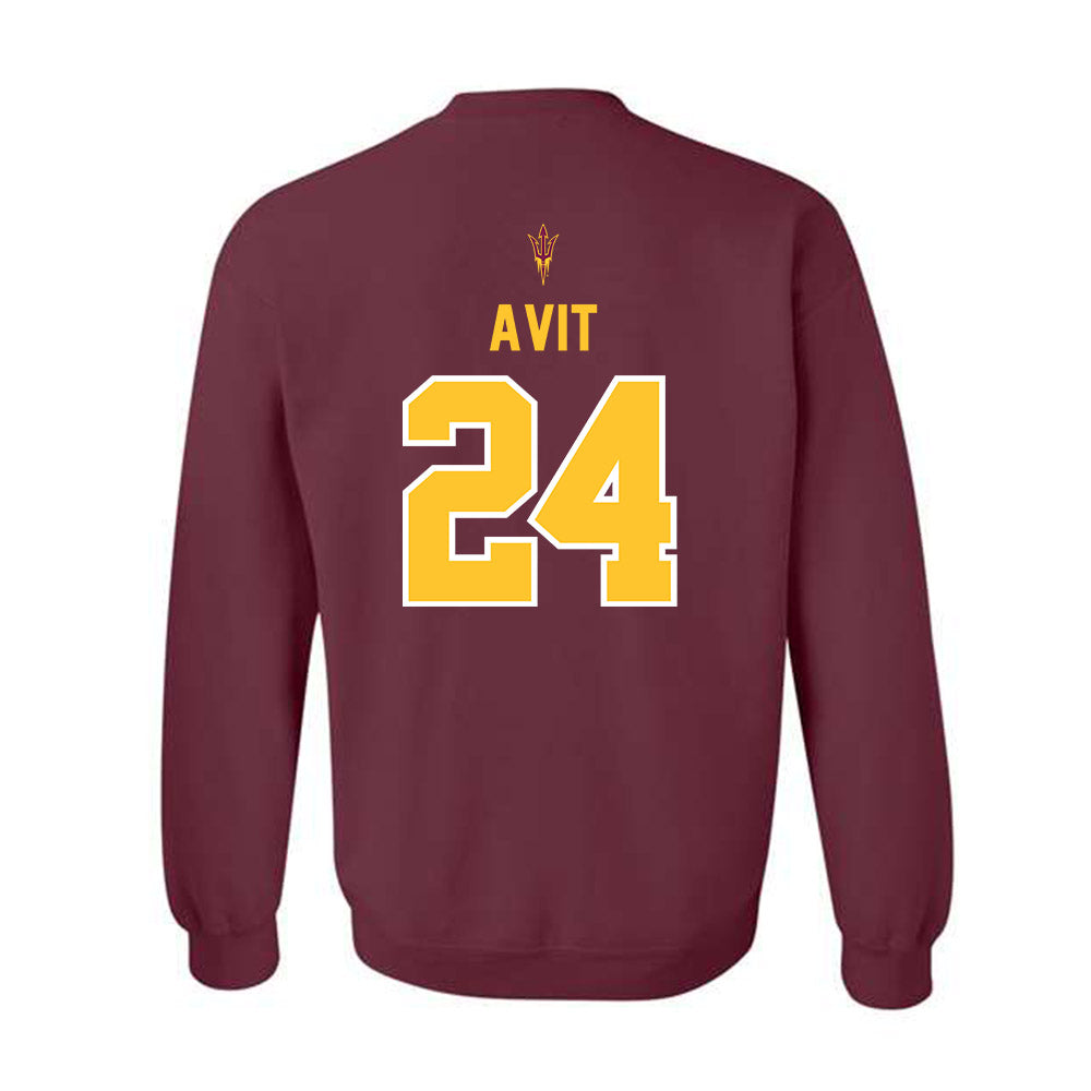 Arizona State - NCAA Football : David Avit - Big12 Championship Crewneck Sweatshirt-1