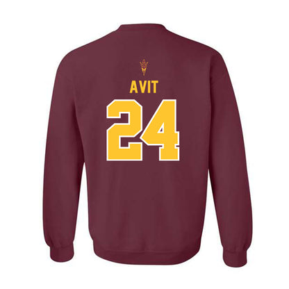 Arizona State - NCAA Football : David Avit - Big12 Championship Crewneck Sweatshirt-1