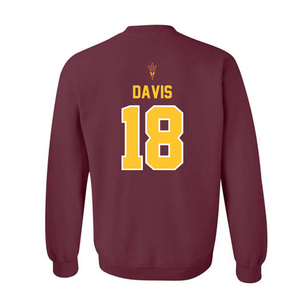 Arizona State - NCAA Football : Ramere Davis - Big12 Championship Crewneck Sweatshirt-1