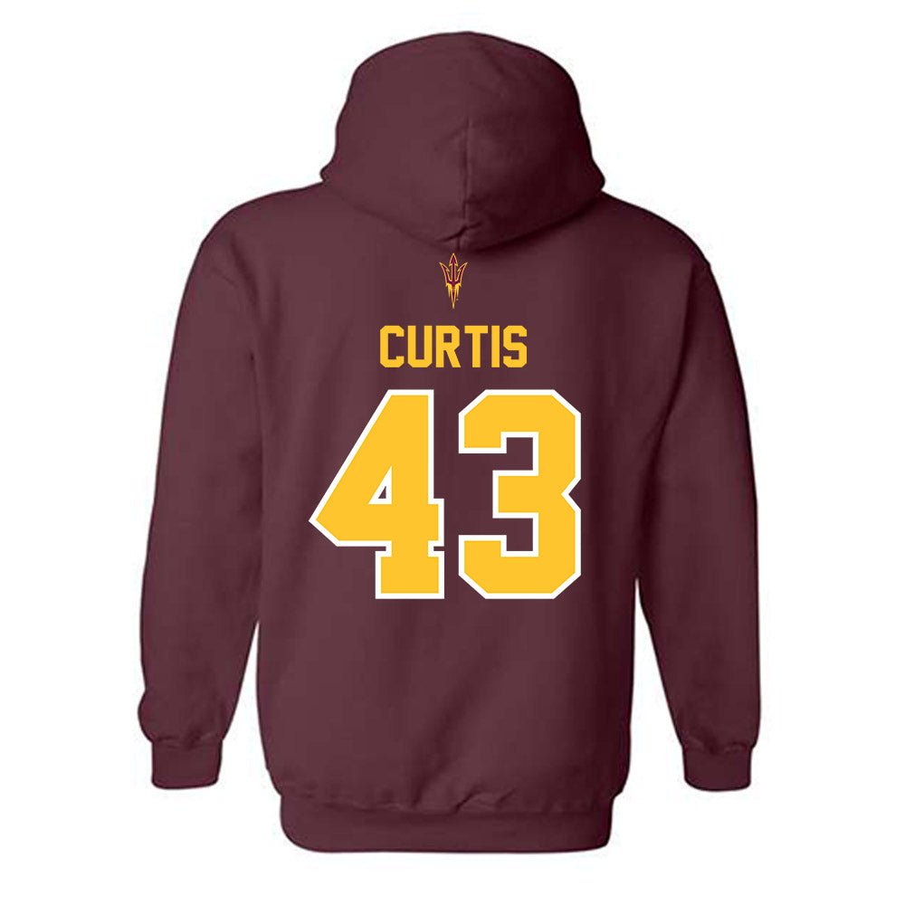 Arizona State - NCAA Football : Grayson Curtis - Big12 Championship Hooded Sweatshirt-1