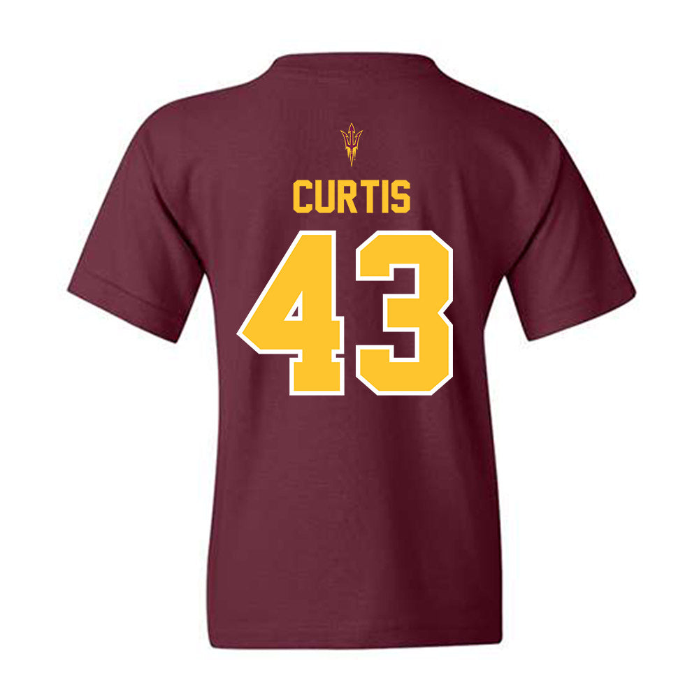 Arizona State - NCAA Football : Grayson Curtis - Big12 Championship Youth T-Shirt-1