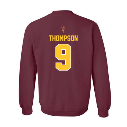 Arizona State - NCAA Football : Jalen Thompson - Big12 Championship Crewneck Sweatshirt-1
