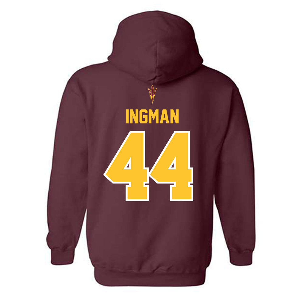 Arizona State - NCAA Football : Kristian Ingman - Big12 Championship Hooded Sweatshirt-1