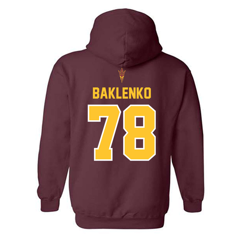Arizona State - NCAA Football : Luke Baklenko - Big12 Championship Hooded Sweatshirt-1