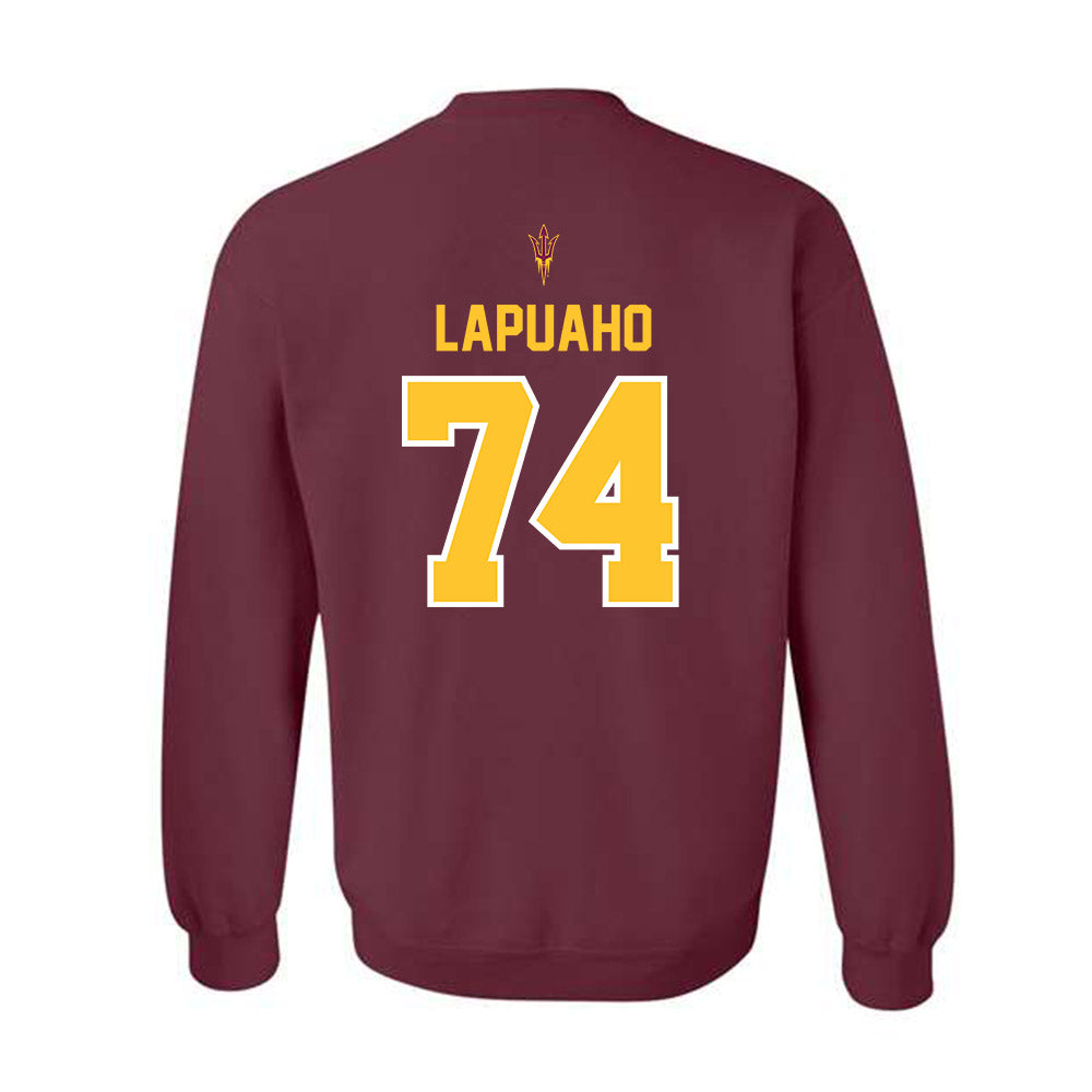 Arizona State - NCAA Football : Siosaia Lapuaho - Big12 Championship Crewneck Sweatshirt-1