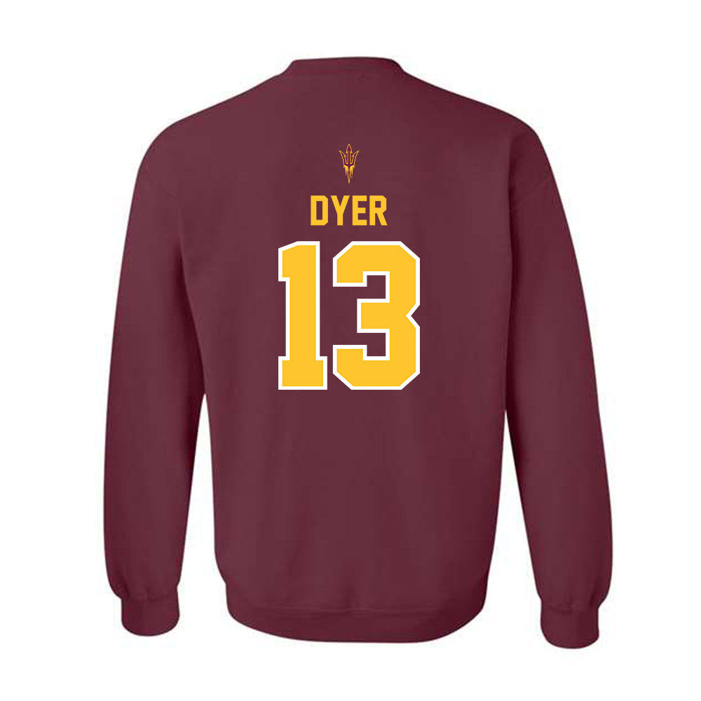 Arizona State - NCAA Football : Cameron Dyer - Big12 Championship Crewneck Sweatshirt-1