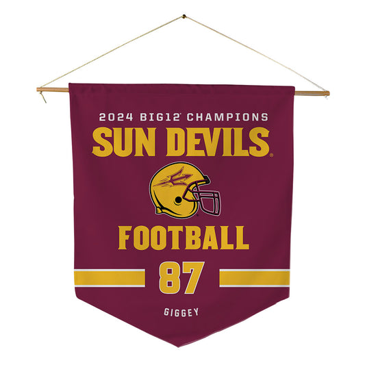 Arizona State - NCAA Football : James Giggey - Big12 Pennant - 18" x 21"-0