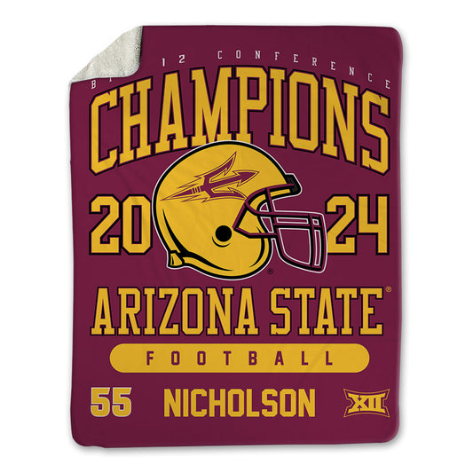 Arizona State - NCAA Football : Niniva Nicholson - Big12 Blanket-0