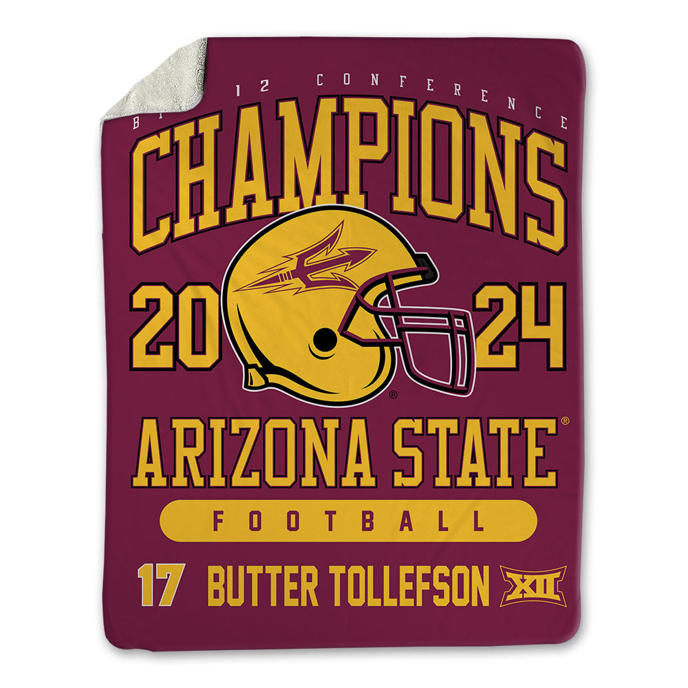 Arizona State - NCAA Football : Michael "Butter" Tollefson - Big12 Blanket-0