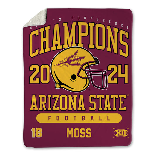 Arizona State - NCAA Football : Jalen Moss - Big12 Blanket-0