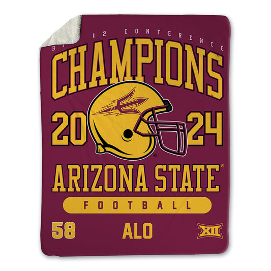 Arizona State - NCAA Football : Santana Alo - Big12 Blanket-0