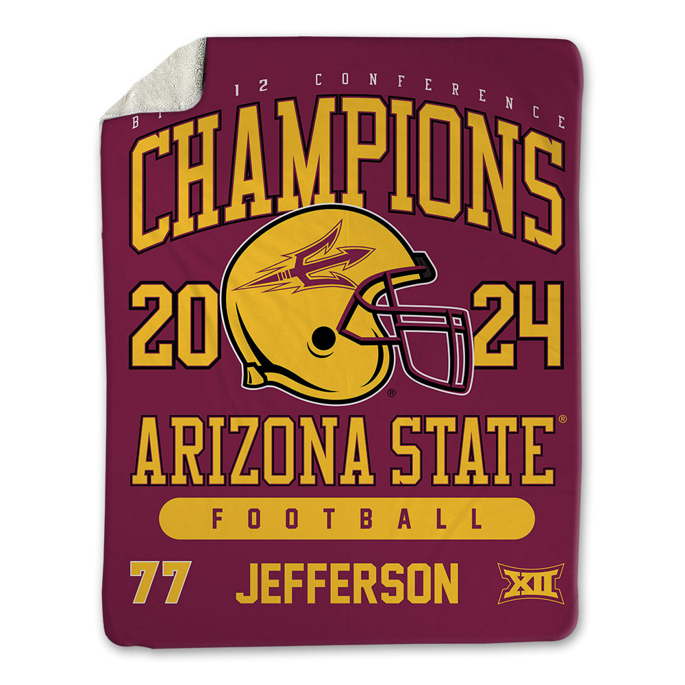 Arizona State - NCAA Football : Matai Jefferson - Big12 Blanket-0