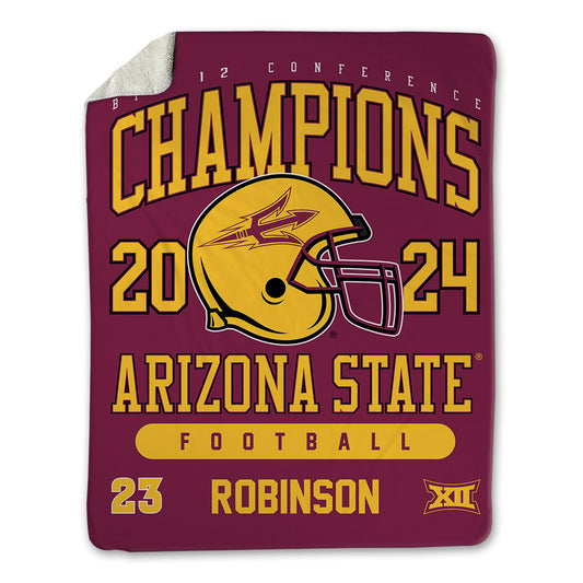 Arizona State - NCAA Football : Demarius Robinson - Big12 Blanket-0