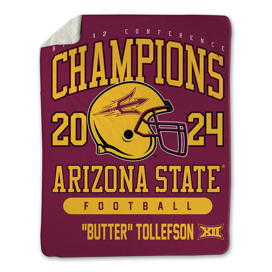 Arizona State - NCAA Football : Michael "Butter" Tollefson - Big12 Blanket-0