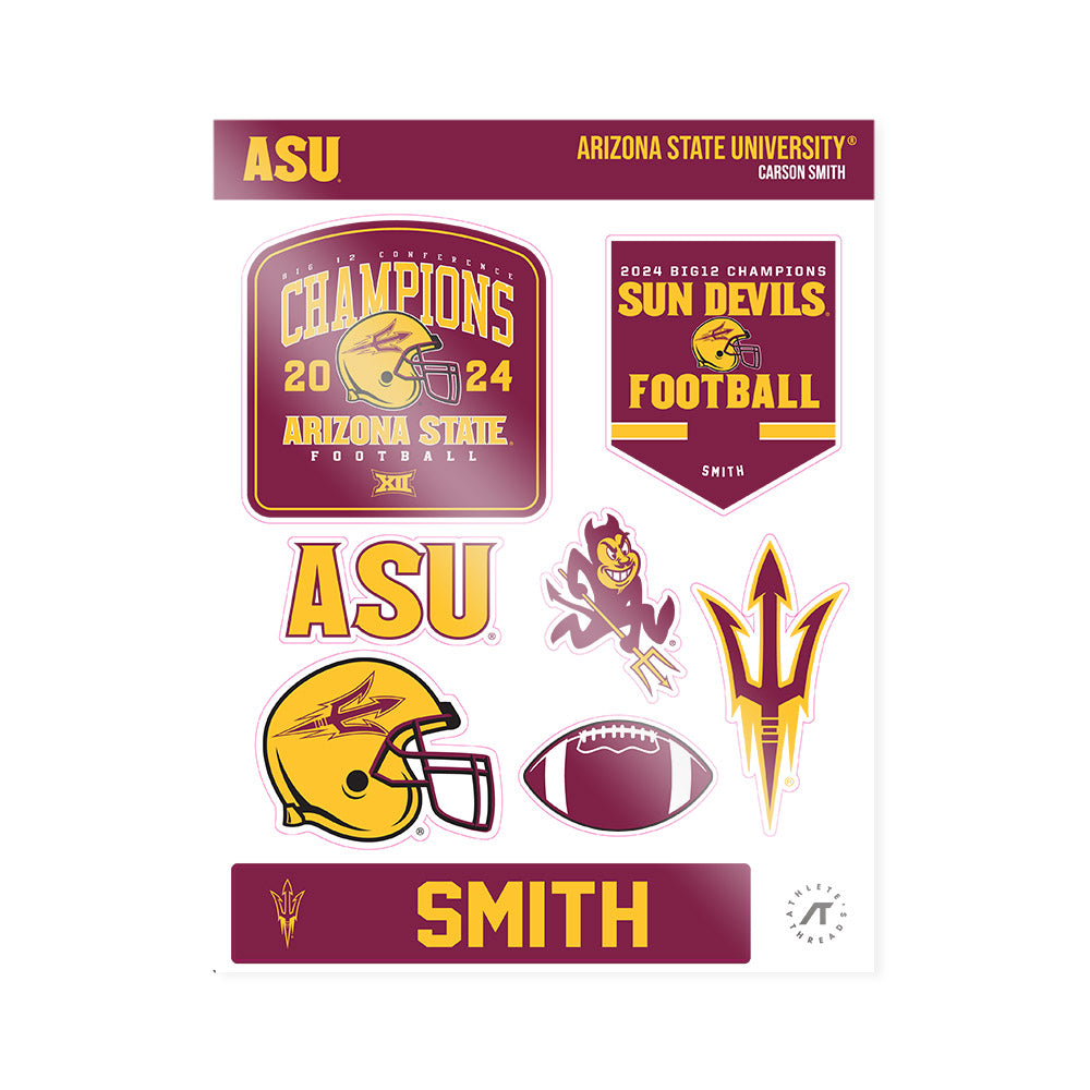 Arizona State - NCAA Football : Carson Smith - Big12 Sticker Sheet-0