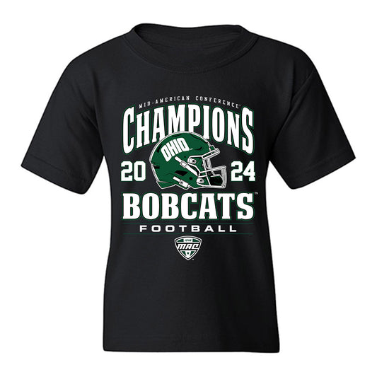 Ohio - NCAA Football : Bobby Miller - MAC Championship Youth T-Shirt-0