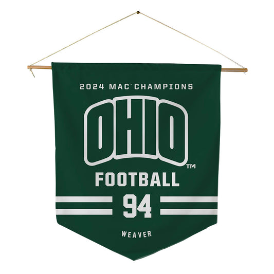 Ohio - NCAA Football : Bj Weaver - MAC Pennant - 18" x 21"-0