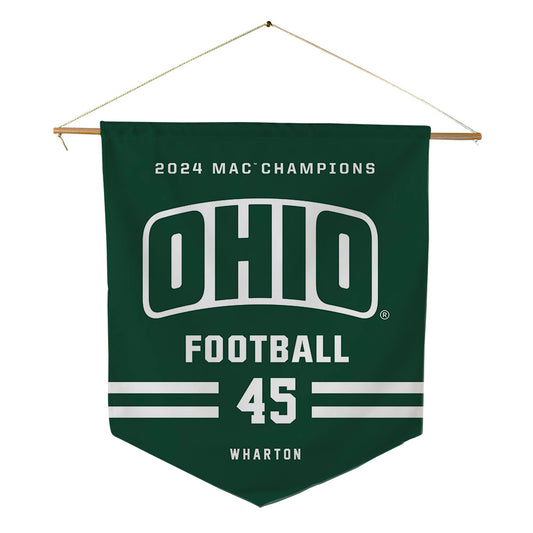 Ohio - NCAA Football : Brady Wharton - MAC Pennant - 18" x 21"-0