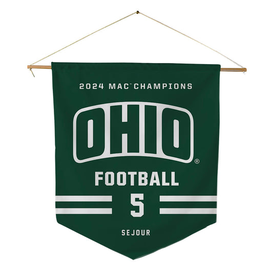 Ohio - NCAA Football : Kelly Sejour - MAC Pennant - 18" x 21"-0