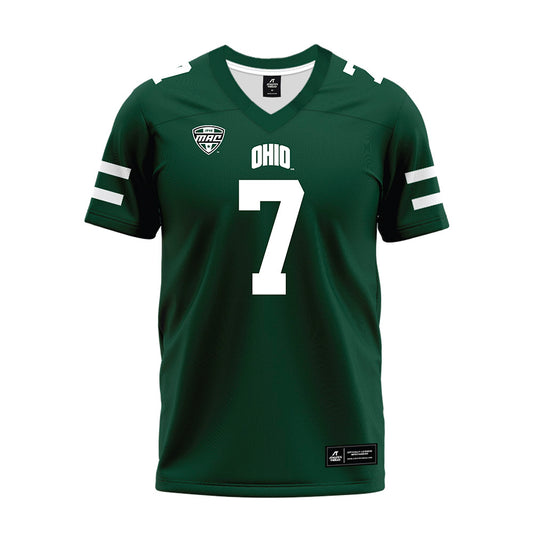 Ohio - NCAA Football : Eli Thompson - MAC Green Premium Football Jersey-0